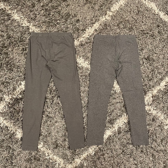 Girls Legging Bundle Size 10-12 Black Grey School Activewear Loungewear - Picture 4 of 7